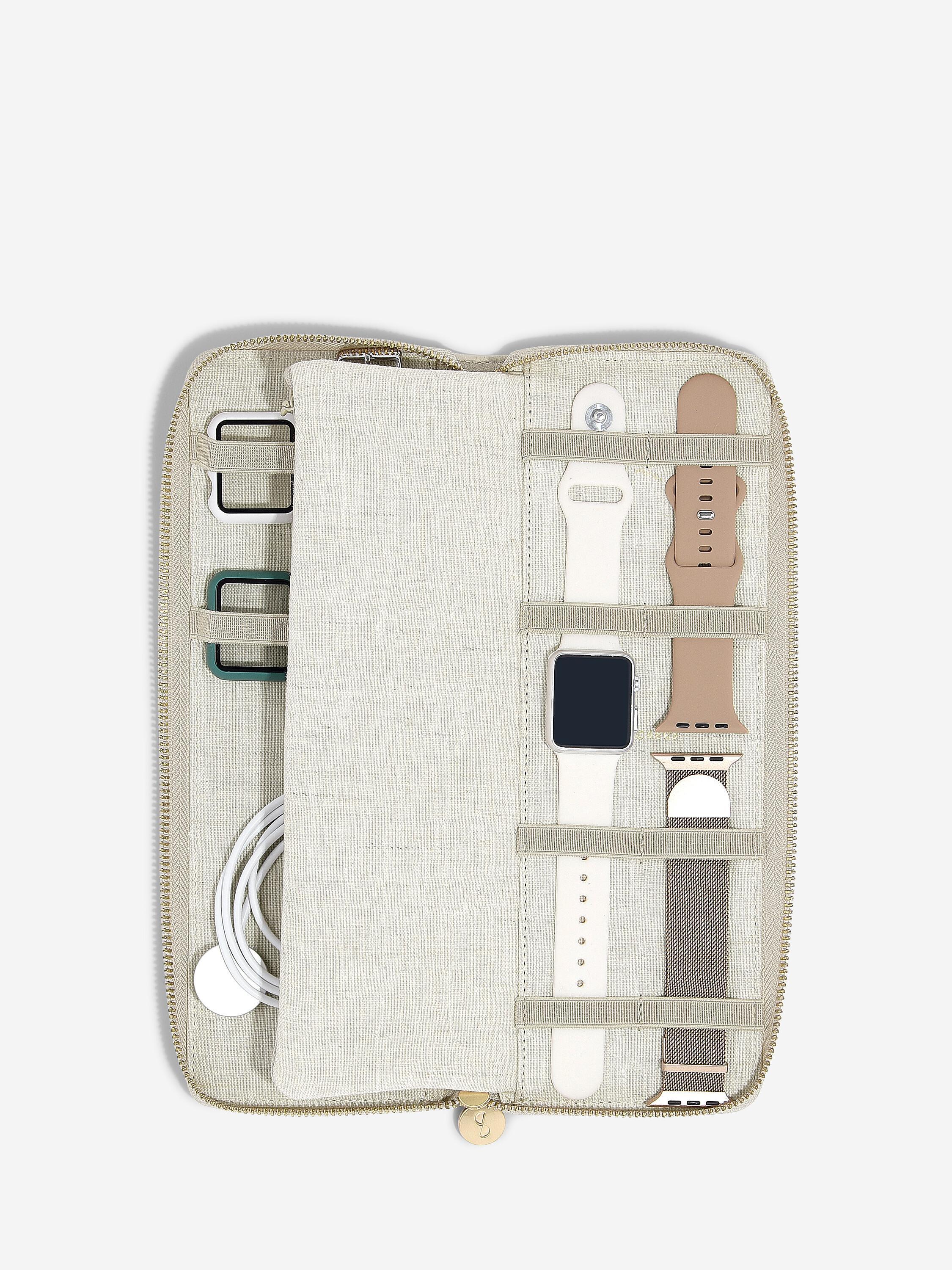 Oatmeal & Linen Smart Watch Organiser - Image 3