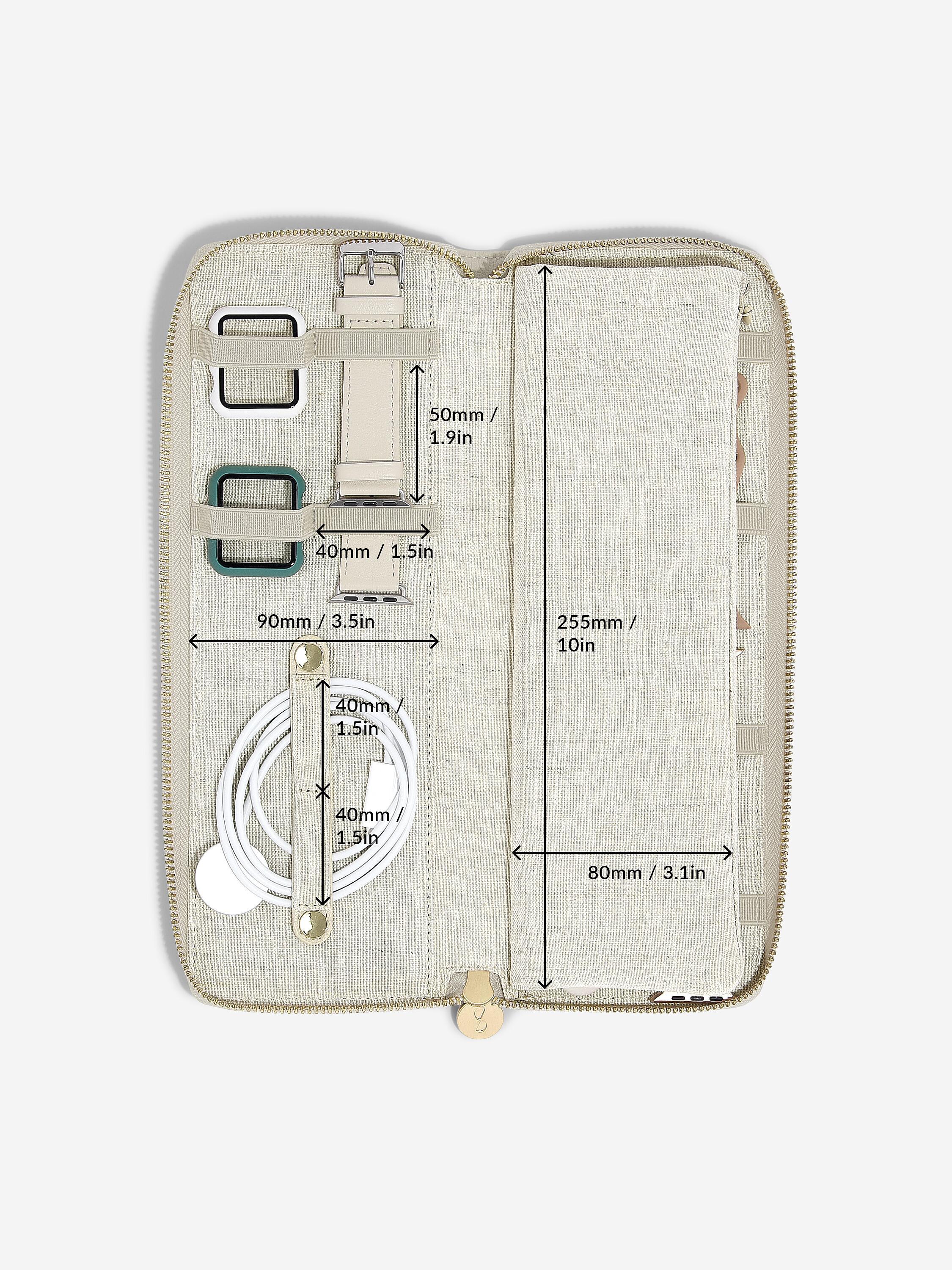 Oatmeal & Linen Smart Watch Organiser - Image 5