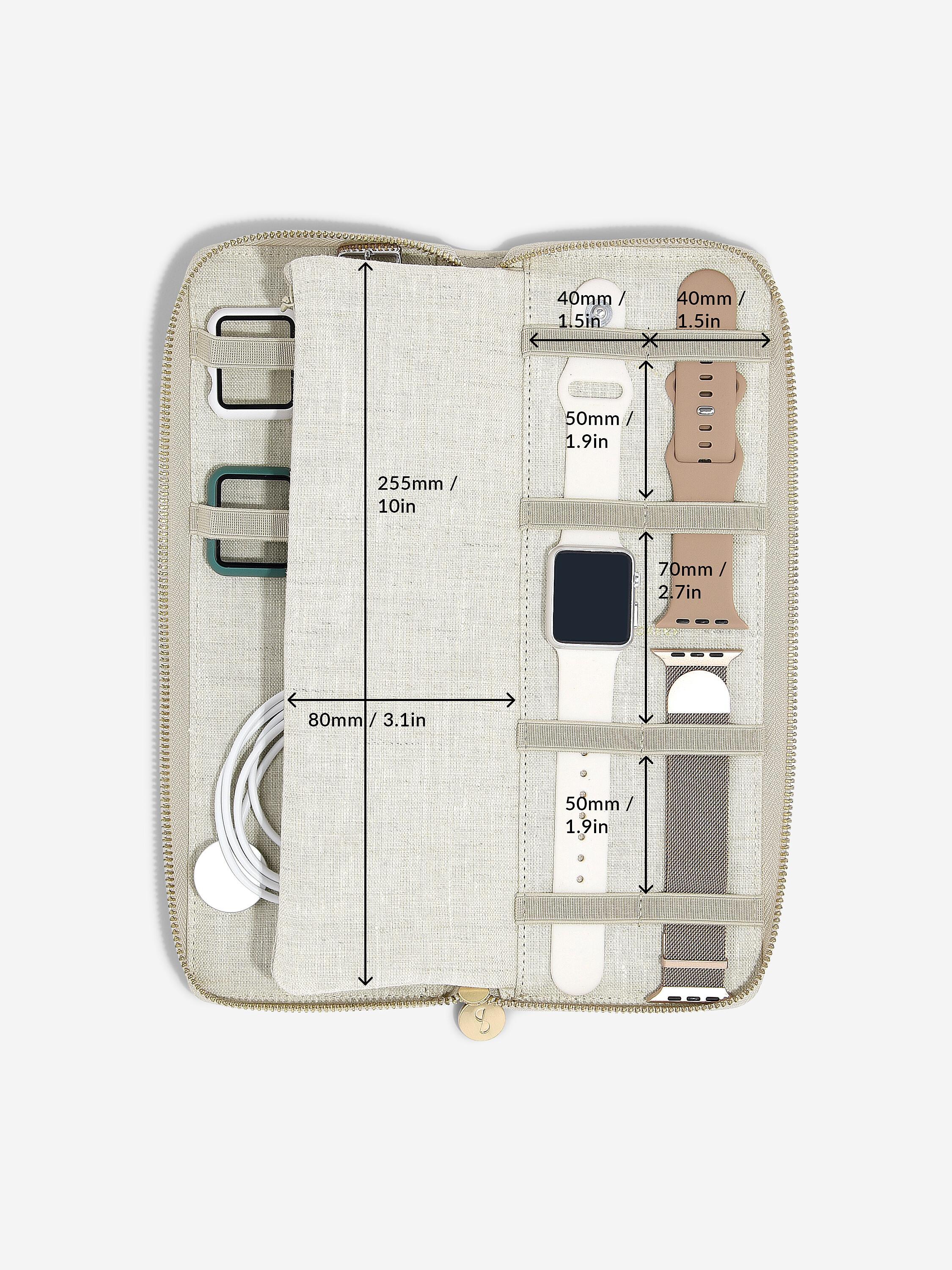 Oatmeal & Linen Smart Watch Organiser - Image 6