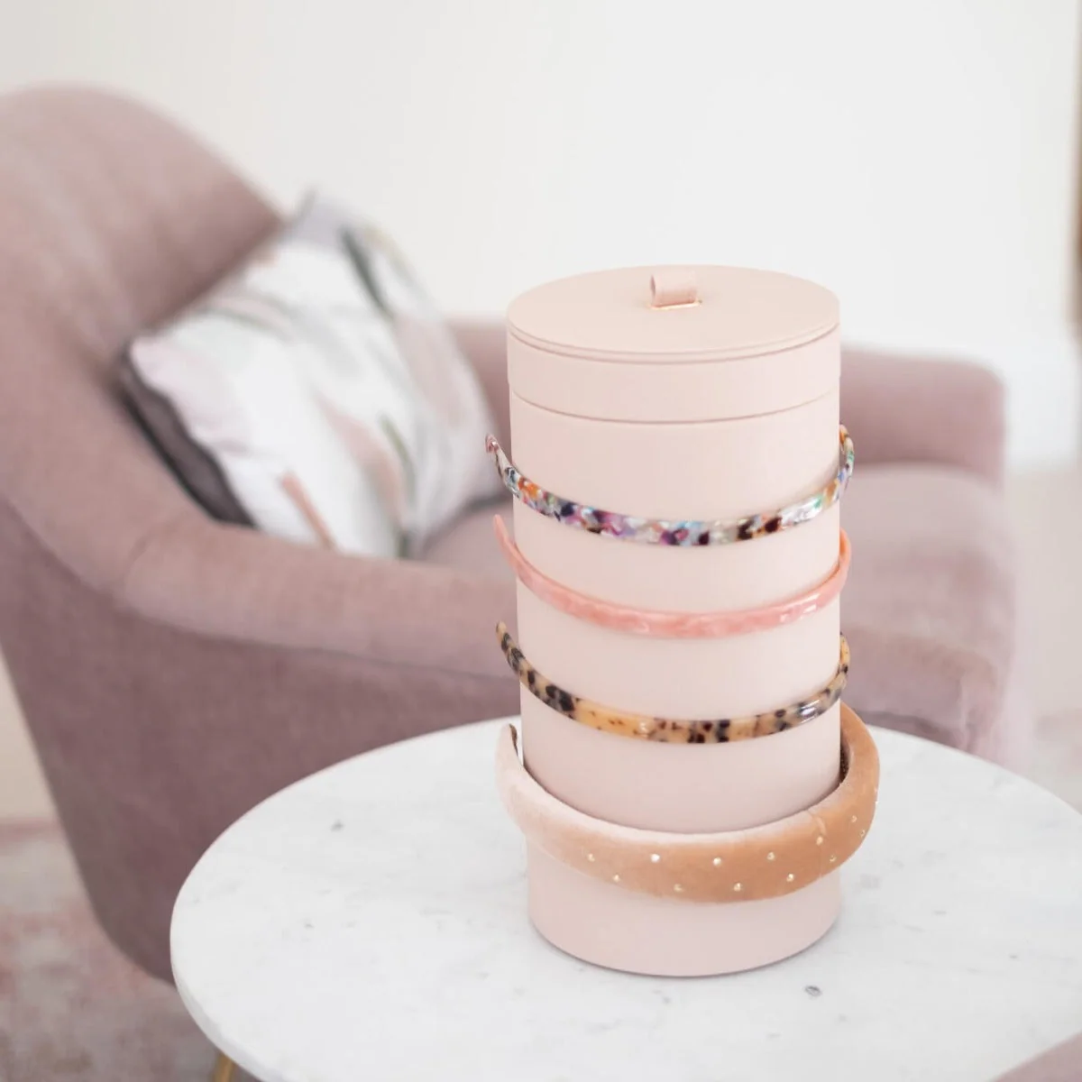 Blush Hair Accessory Organiser - Image 3