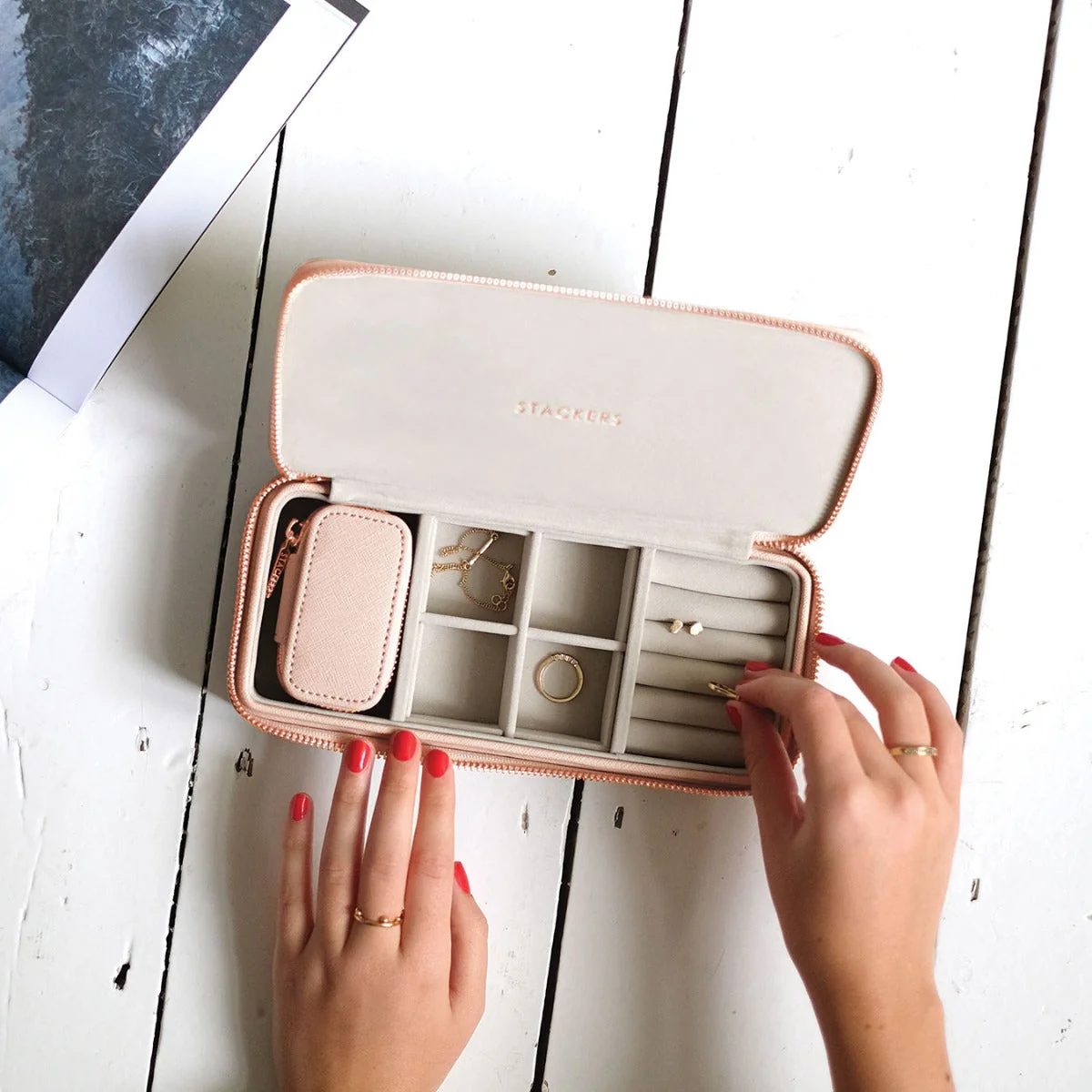 Blush Large Travel Jewellery Box - Image 3