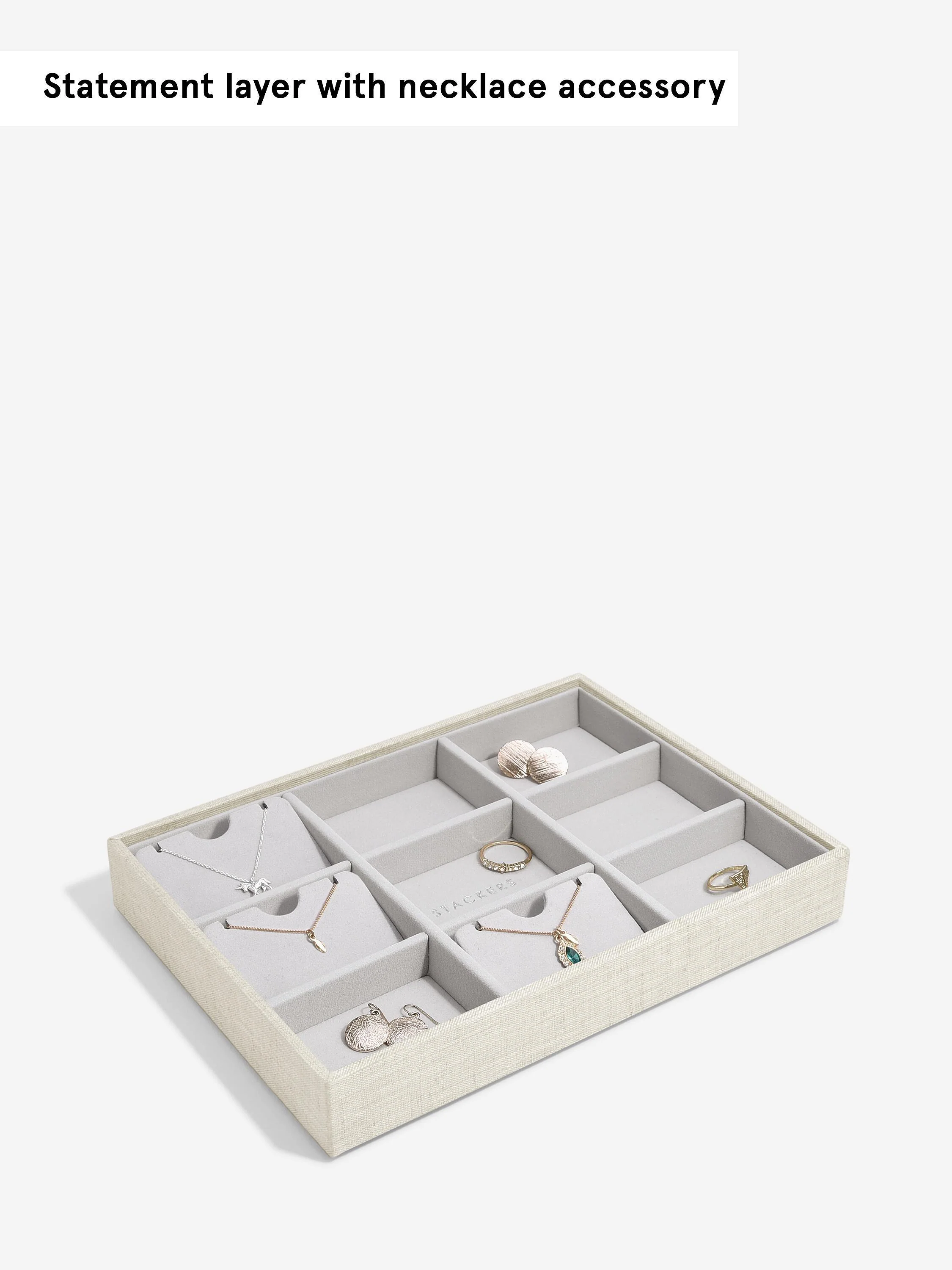 Oatmeal & Linen Classic Statement Jewellery Layer - Image 4