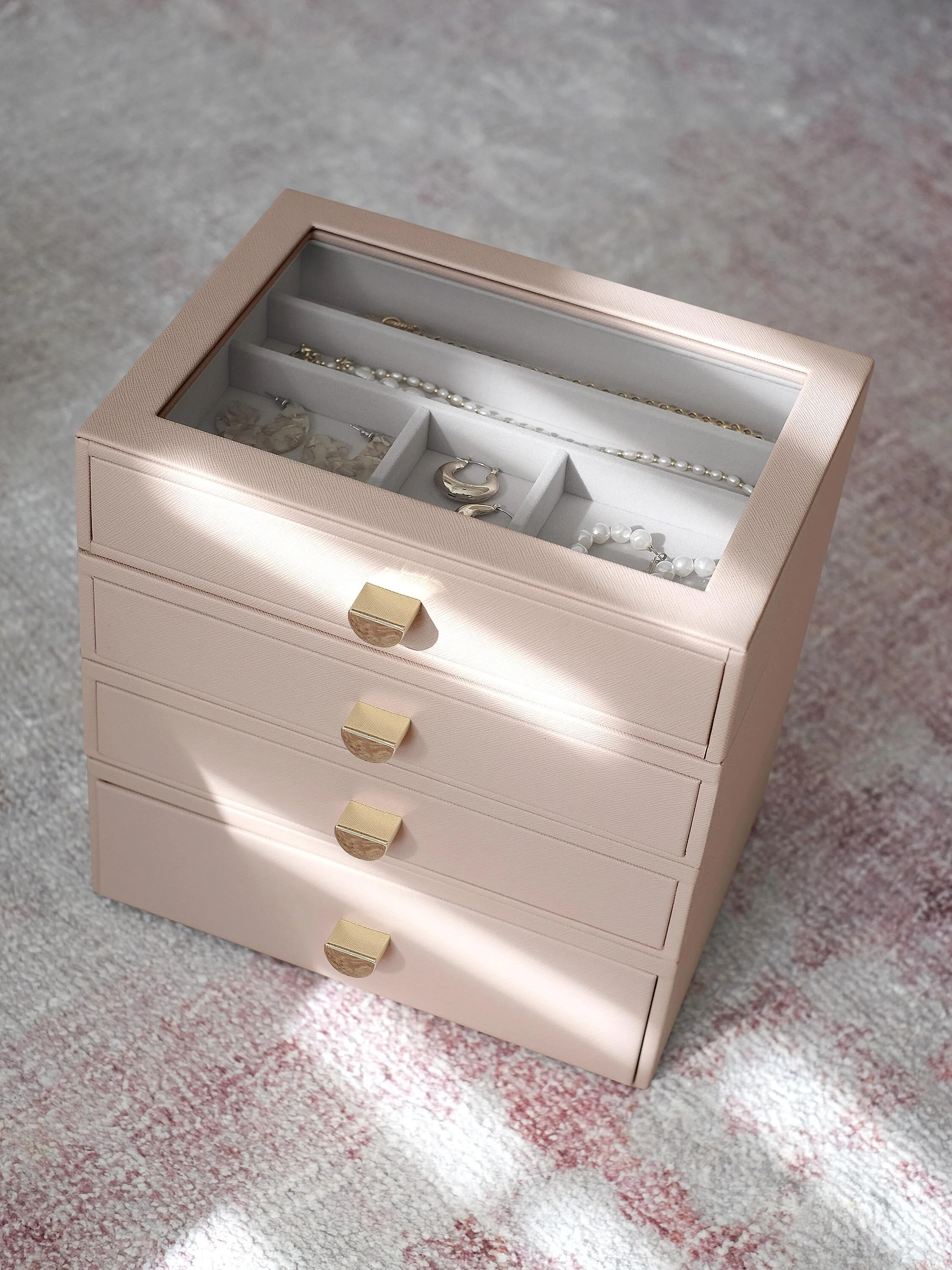 Blush Classic Display Jewellery Box Set of 4 - Image 3