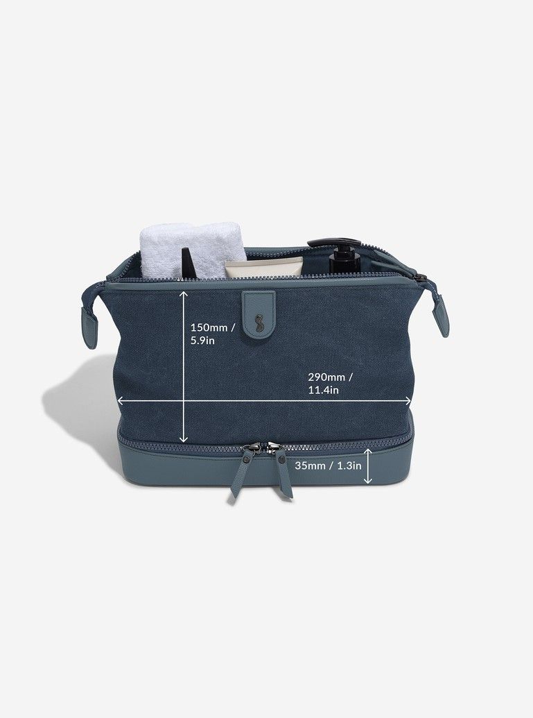 Doctors Washbag Canvas Blue - Image 6