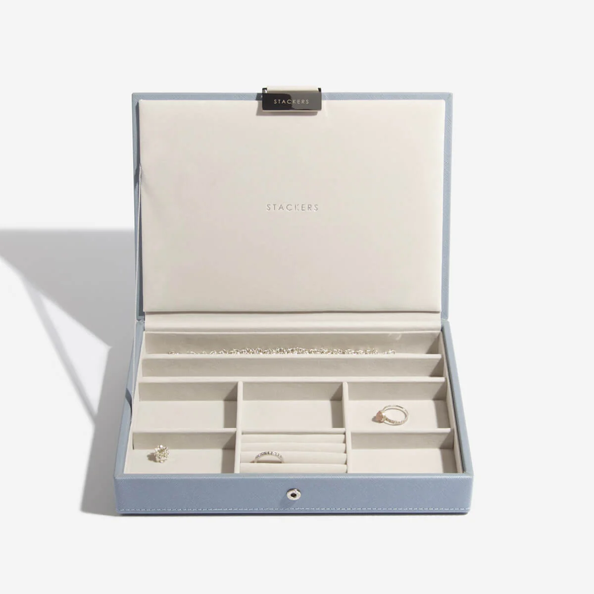 Dusky Blue Classic Jewellery Box - Image 12