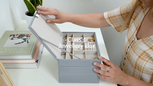 Dusky Blue Classic Jewellery Box - Image 16