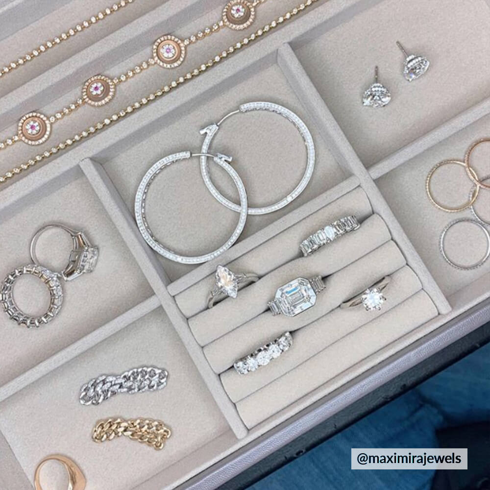 Dusky Blue Classic Jewellery Box - Image 9