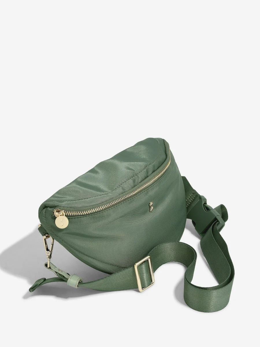 Green Recycled Nylon Bumbag - Image 4