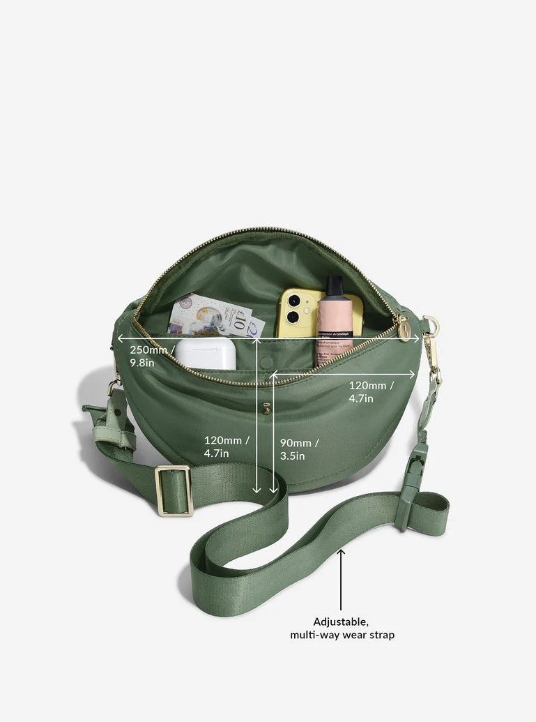 Green Recycled Nylon Bumbag - Image 7