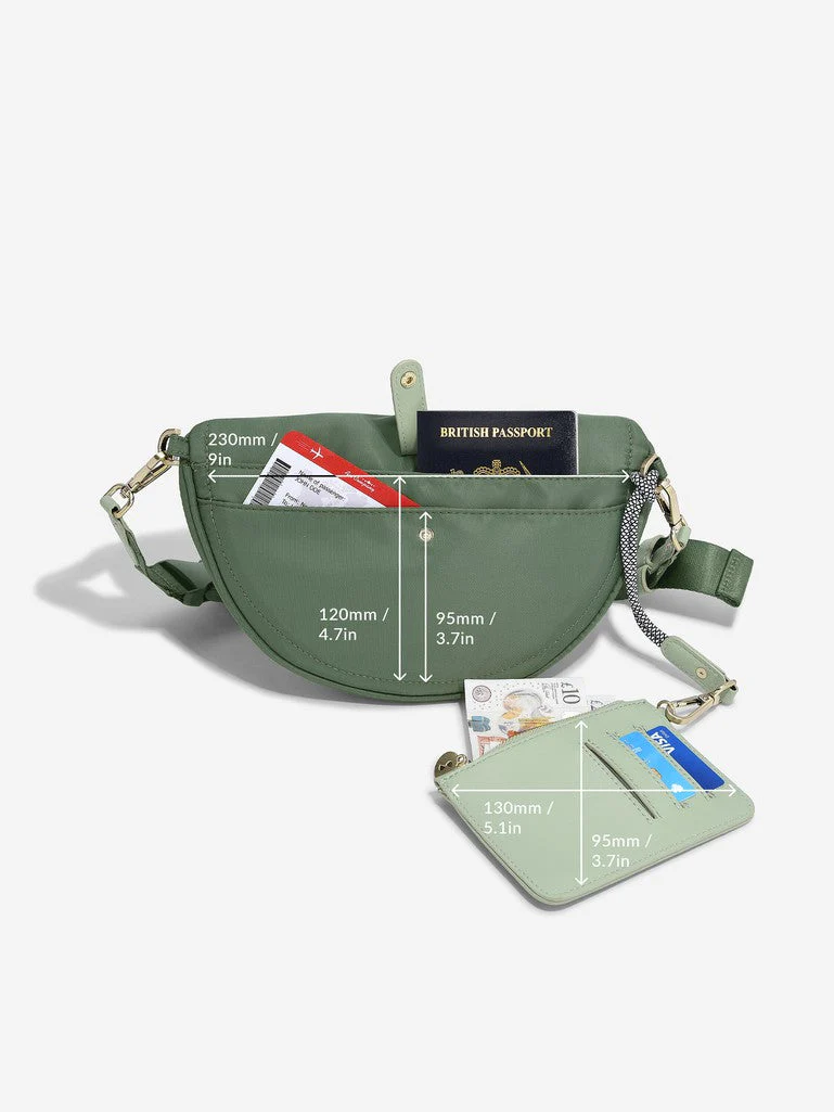 Green Recycled Nylon Bumbag - Image 8