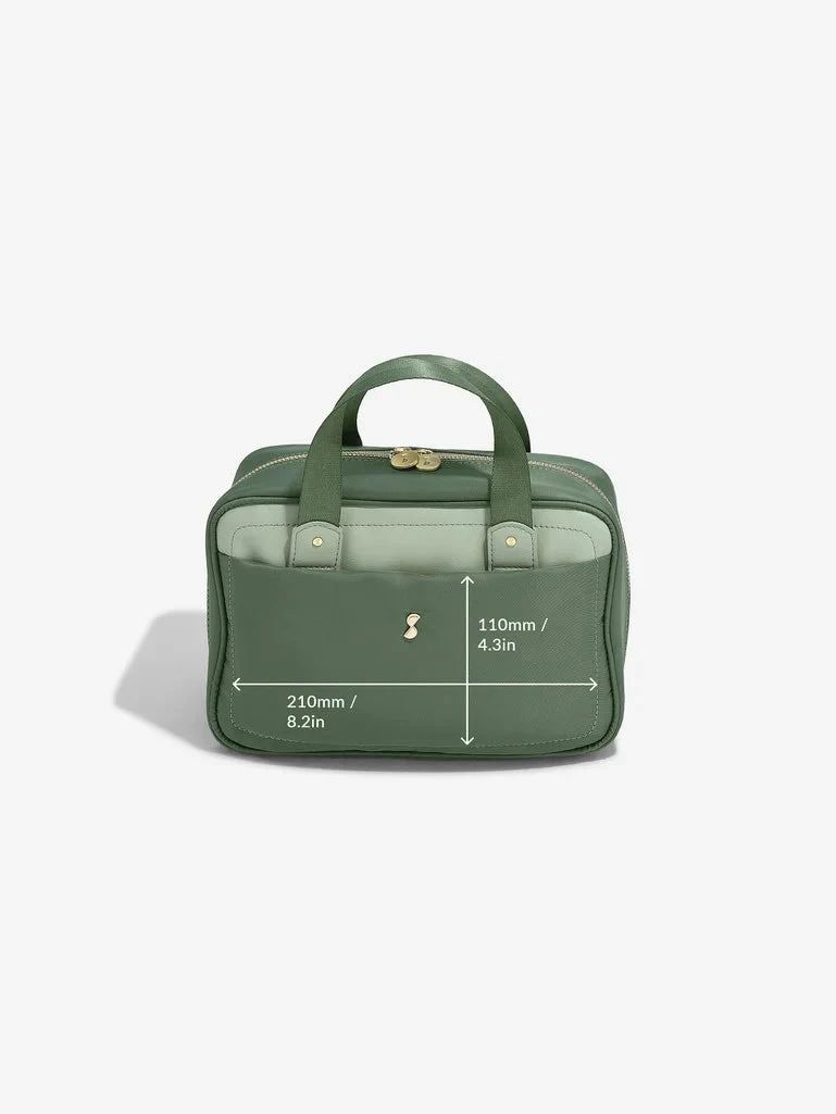 Green Recycled Nylon Washbag - Image 8