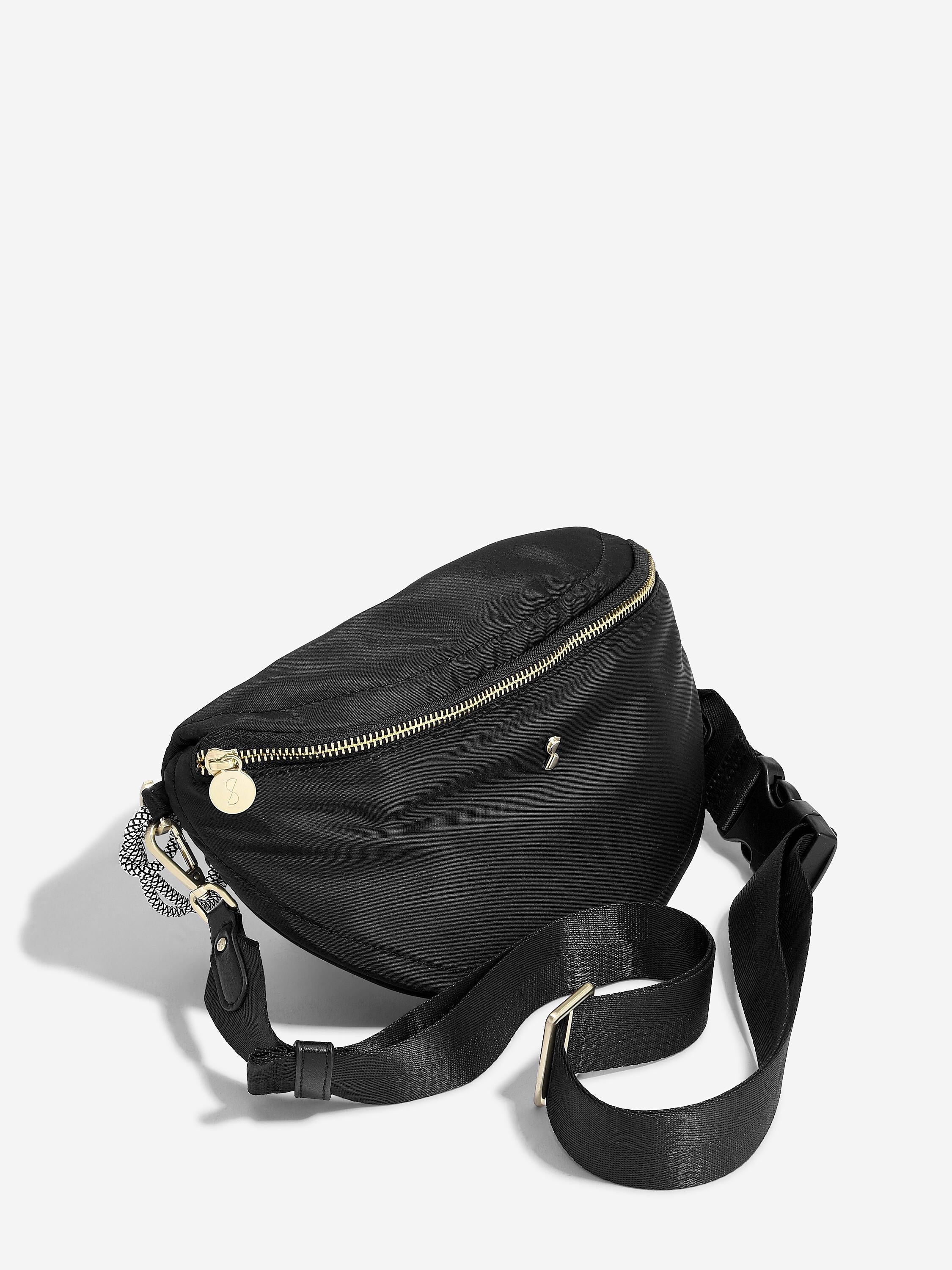 Black Recycled Nylon Bumbag - Image 4