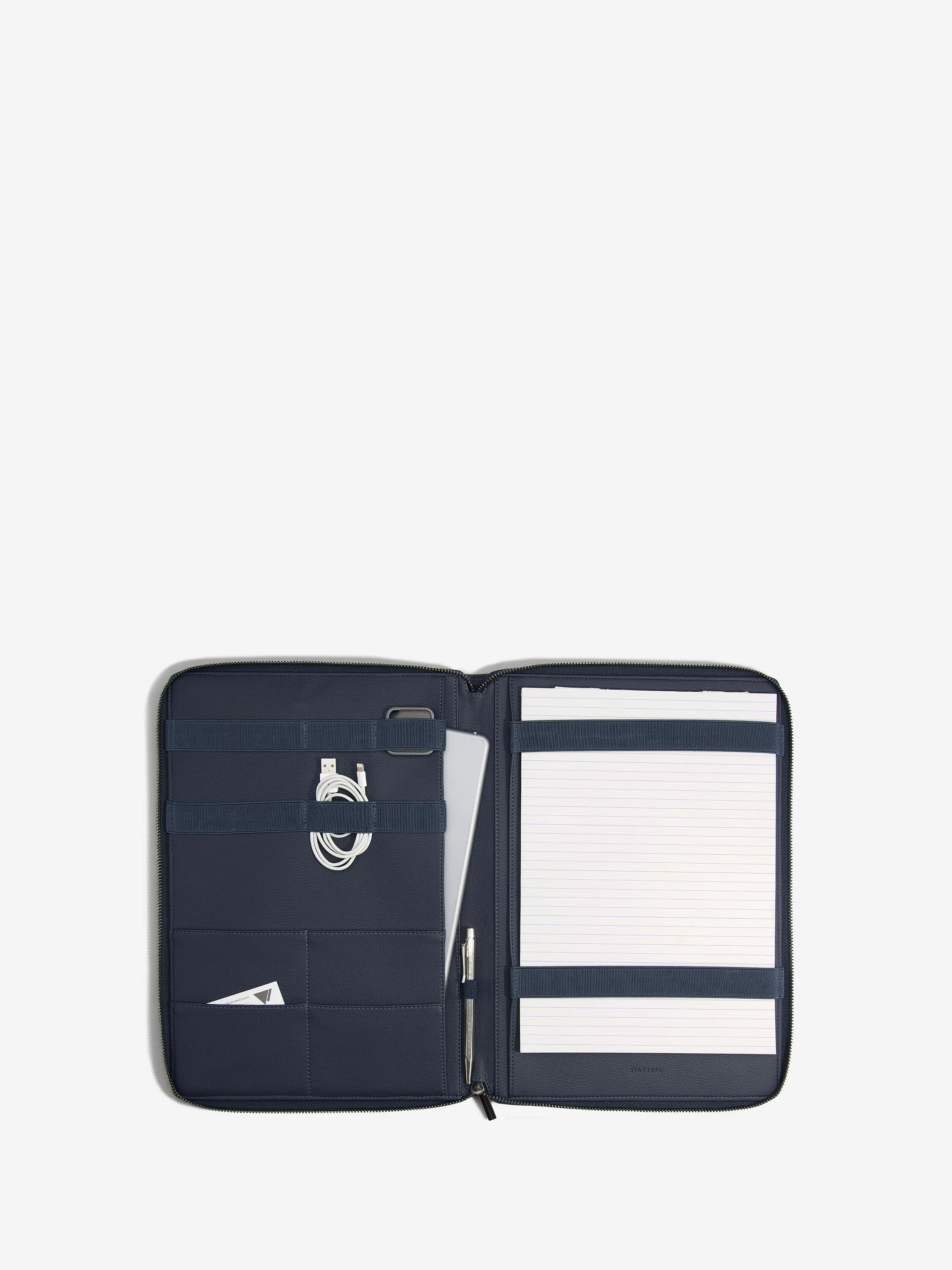 Navy Blue A4 Document Folder - Image 3