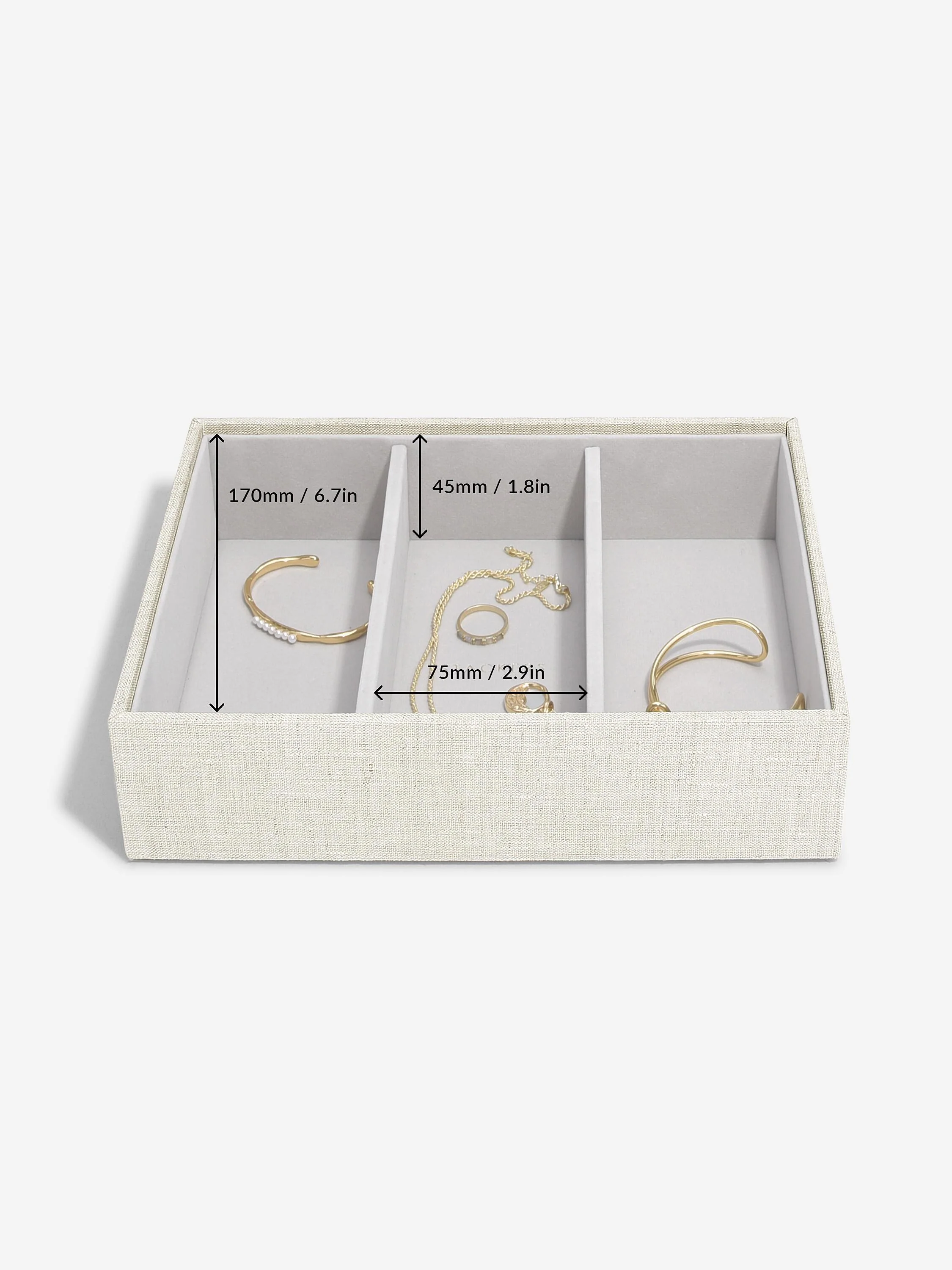 Oatmeal & Linen Classic Luxury Jewellery Box Set - Image 3