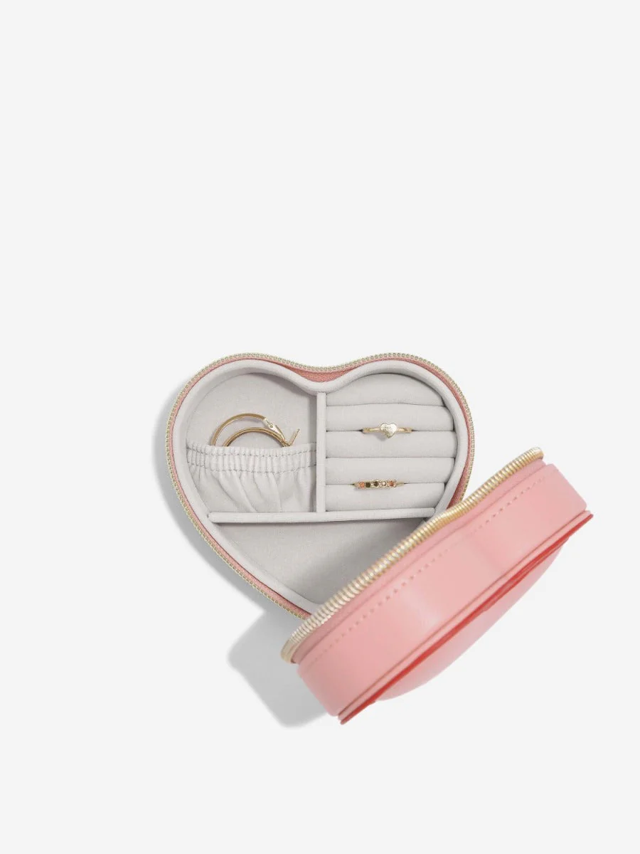 Pink Heart Travel Jewellery Box - Image 4