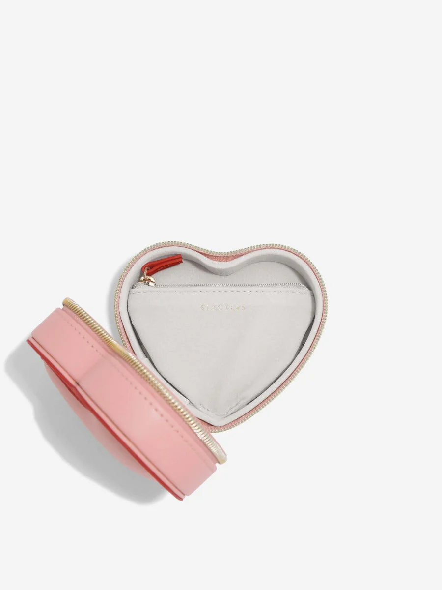 Pink Heart Travel Jewellery Box - Image 5