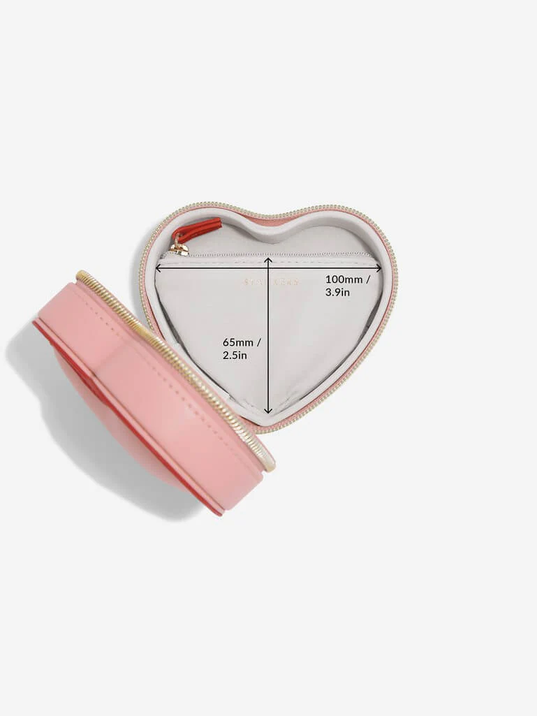 Pink Heart Travel Jewellery Box - Image 8
