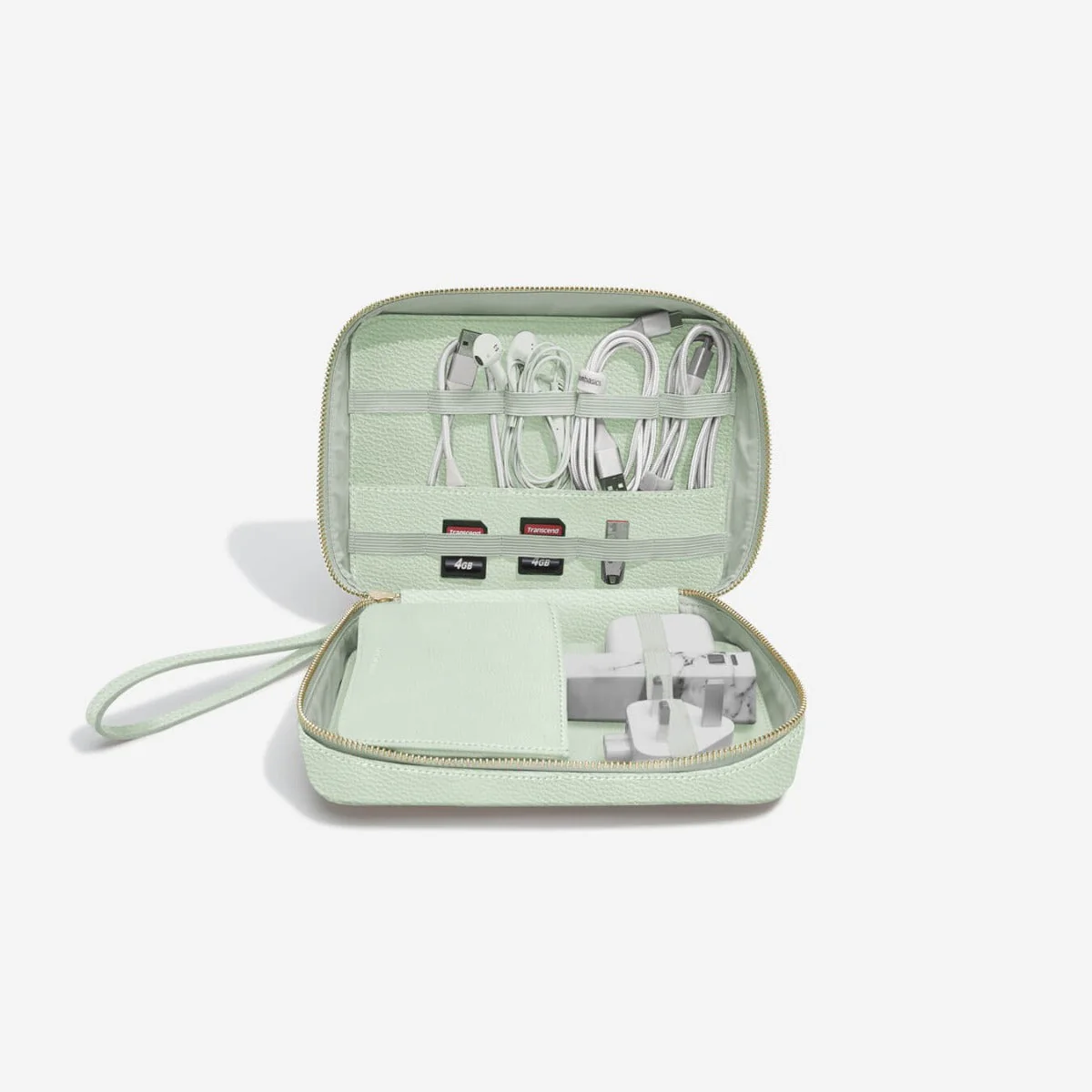 Sage Green Cable Tidy Bag - Image 3