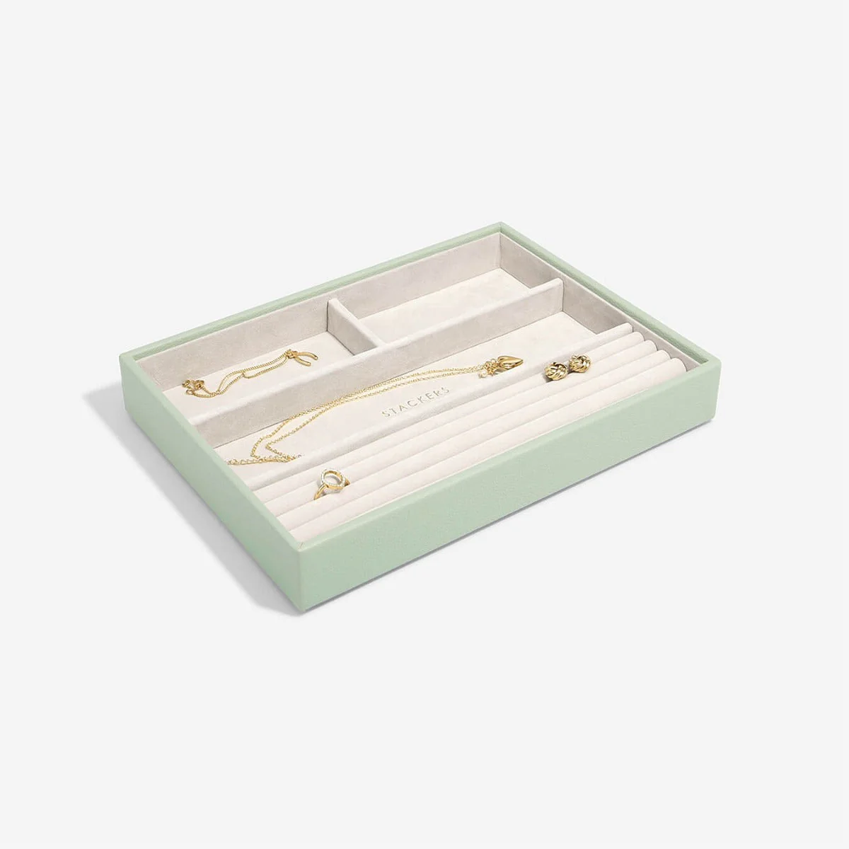 Sage Green Classic Ring & Bracelet Layer - Image 3