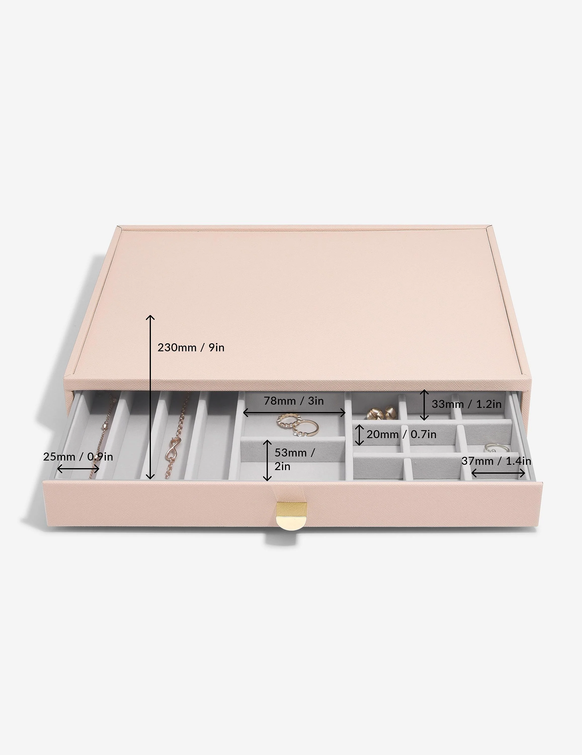 Blush Supersize All In One Jewellery Drawer Layer - Image 3