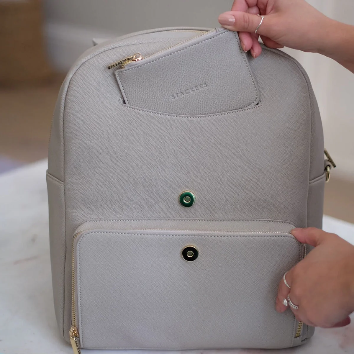 Taupe Backpack - Image 6
