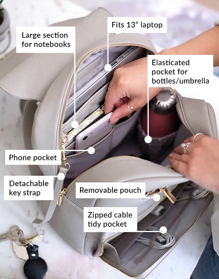 Taupe Backpack - Image 9