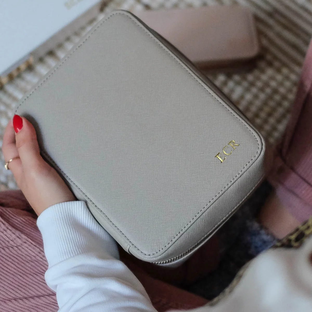 Taupe Cable Tidy Bag - Image 8