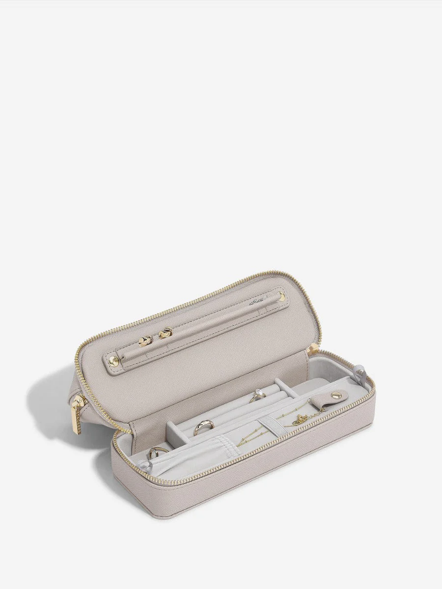 Taupe Cosmetic and Jewellery Bag - Image 4