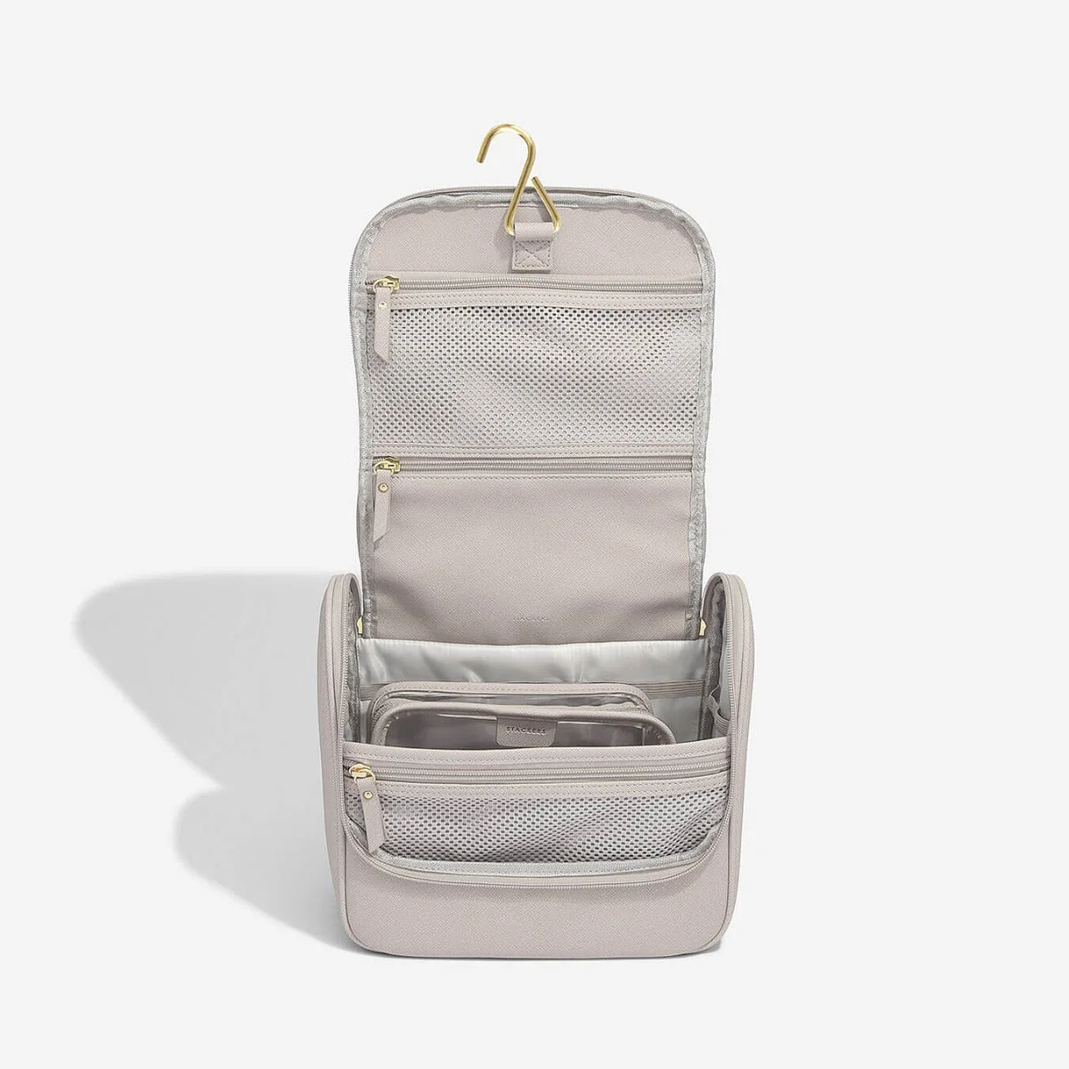 Taupe Hanging Washbag - Image 4