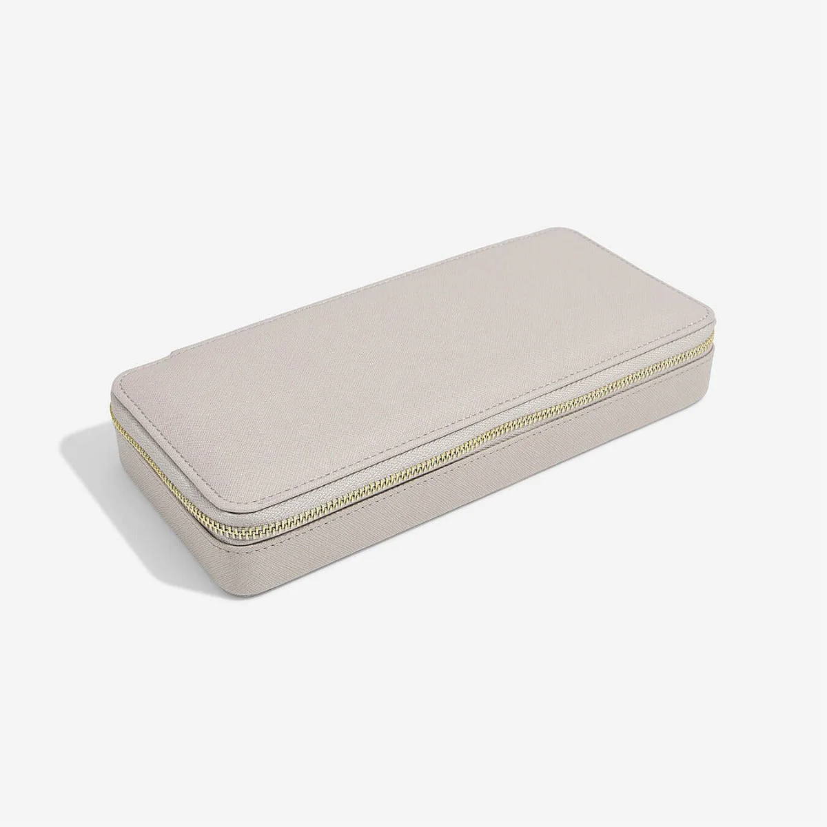 Taupe Sleek Necklace Travel Jewellery Box - Image 4
