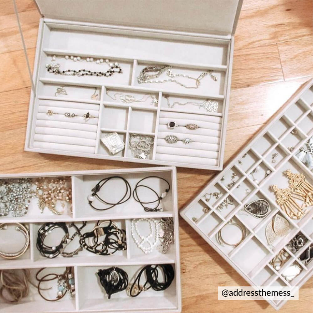 Taupe Supersize Jewellery Box - Image 3