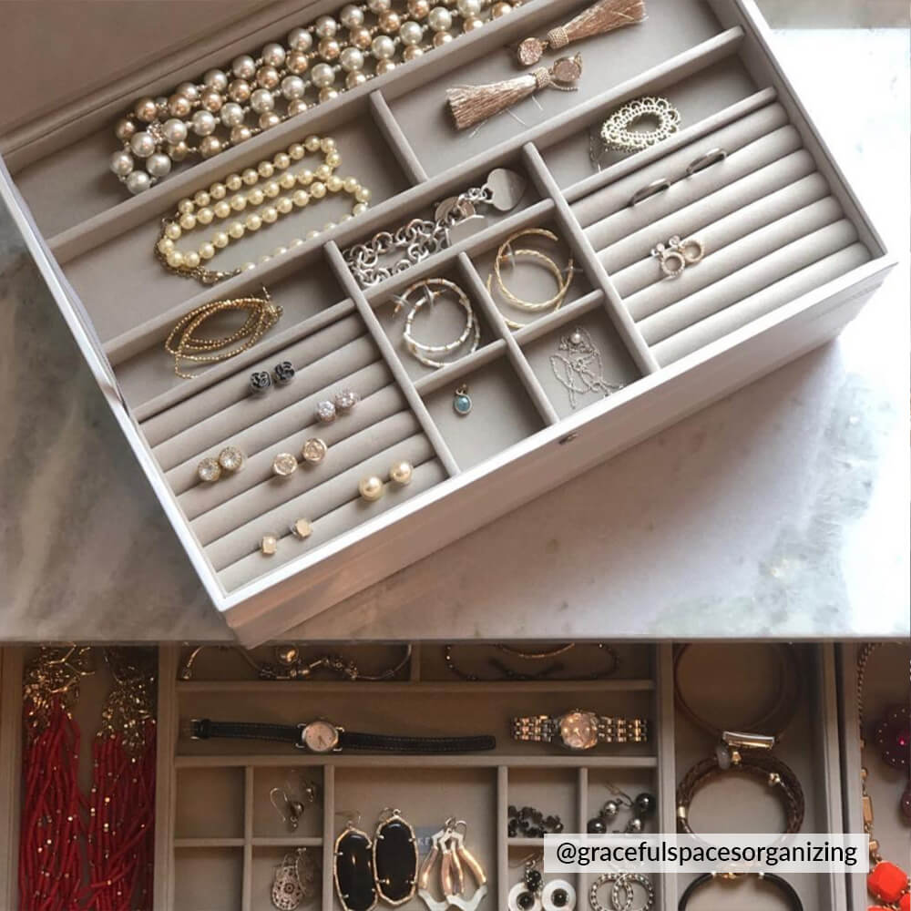 Taupe Supersize Jewellery Box - Image 4