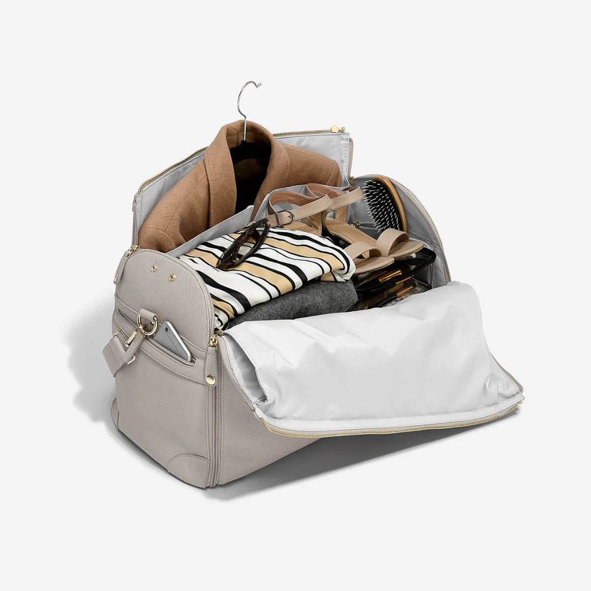 Taupe Zipped Garment Bag - Image 3