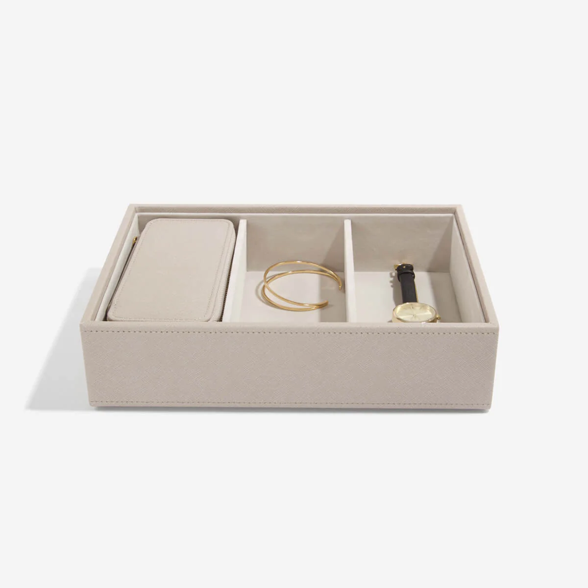 Taupe Medium Travel Jewellery Box - Image 5