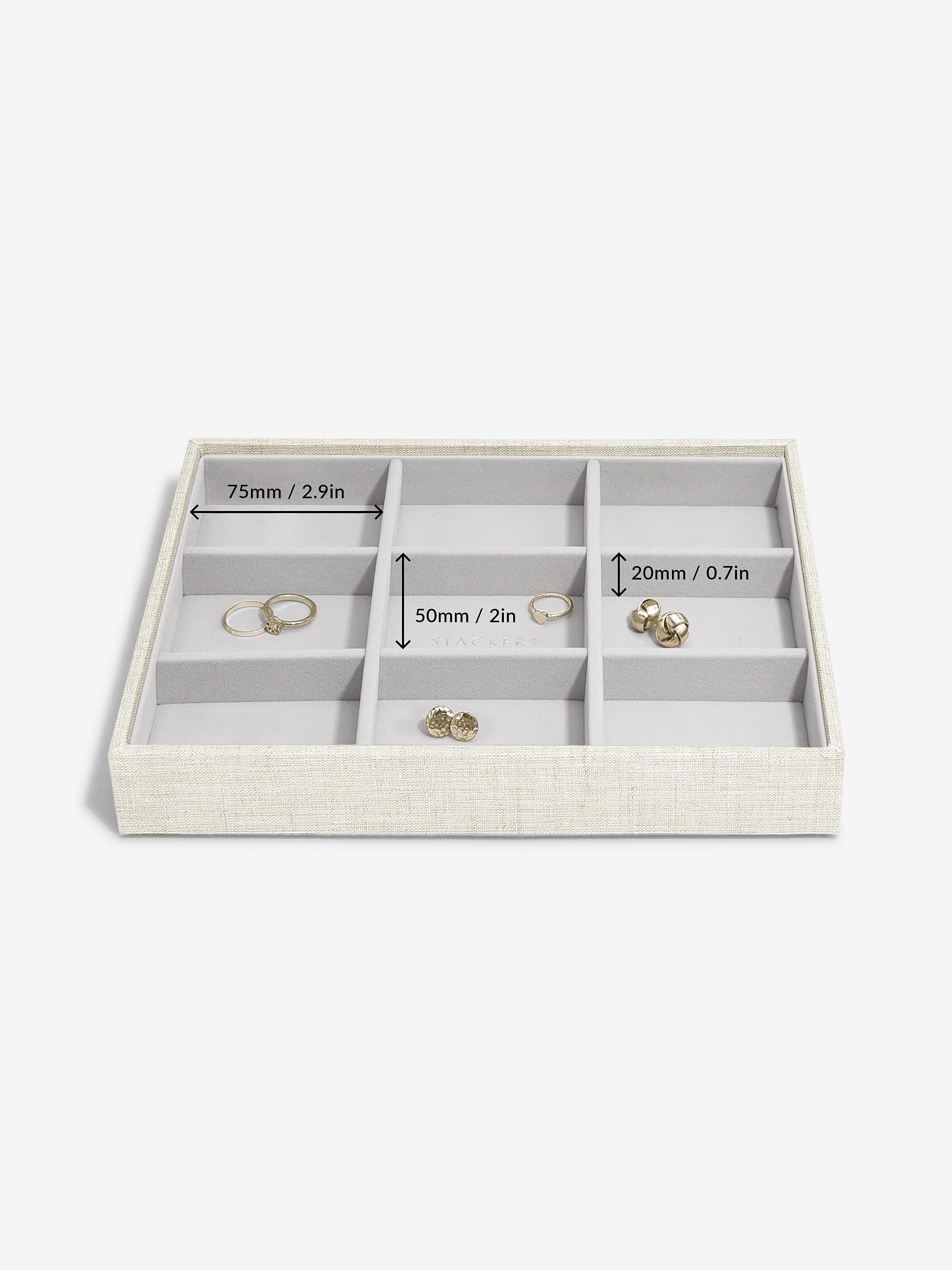 Oatmeal & Linen Classic Luxury Jewellery Box Set - Image 5