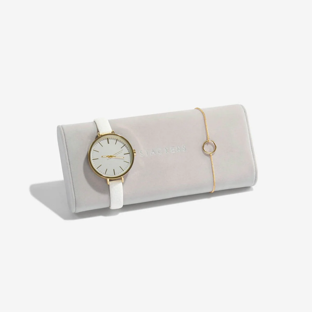 Grey Velvet Watch & Bracelet Pad - Image 4