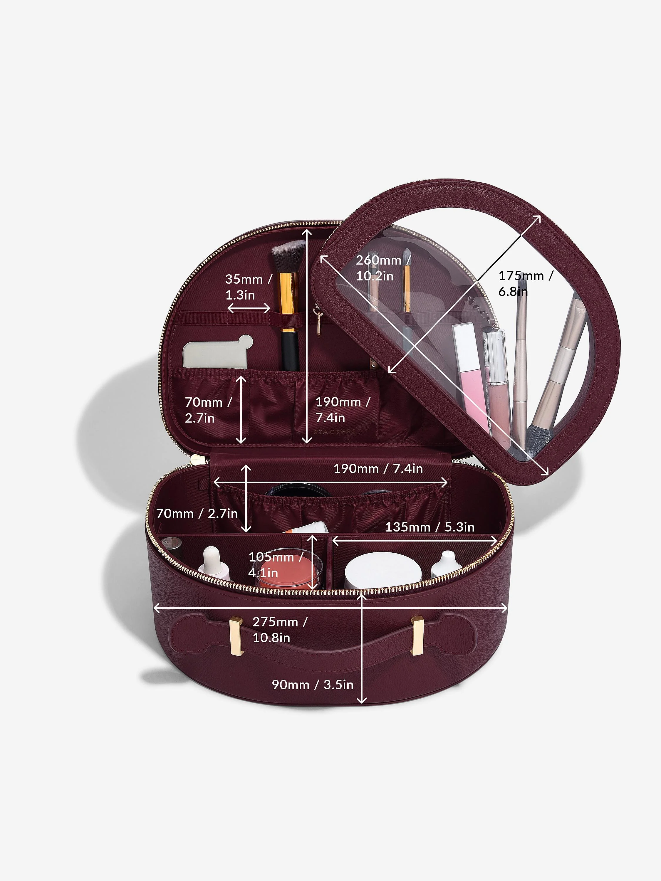 Burgundy Vanity Case - Image 7
