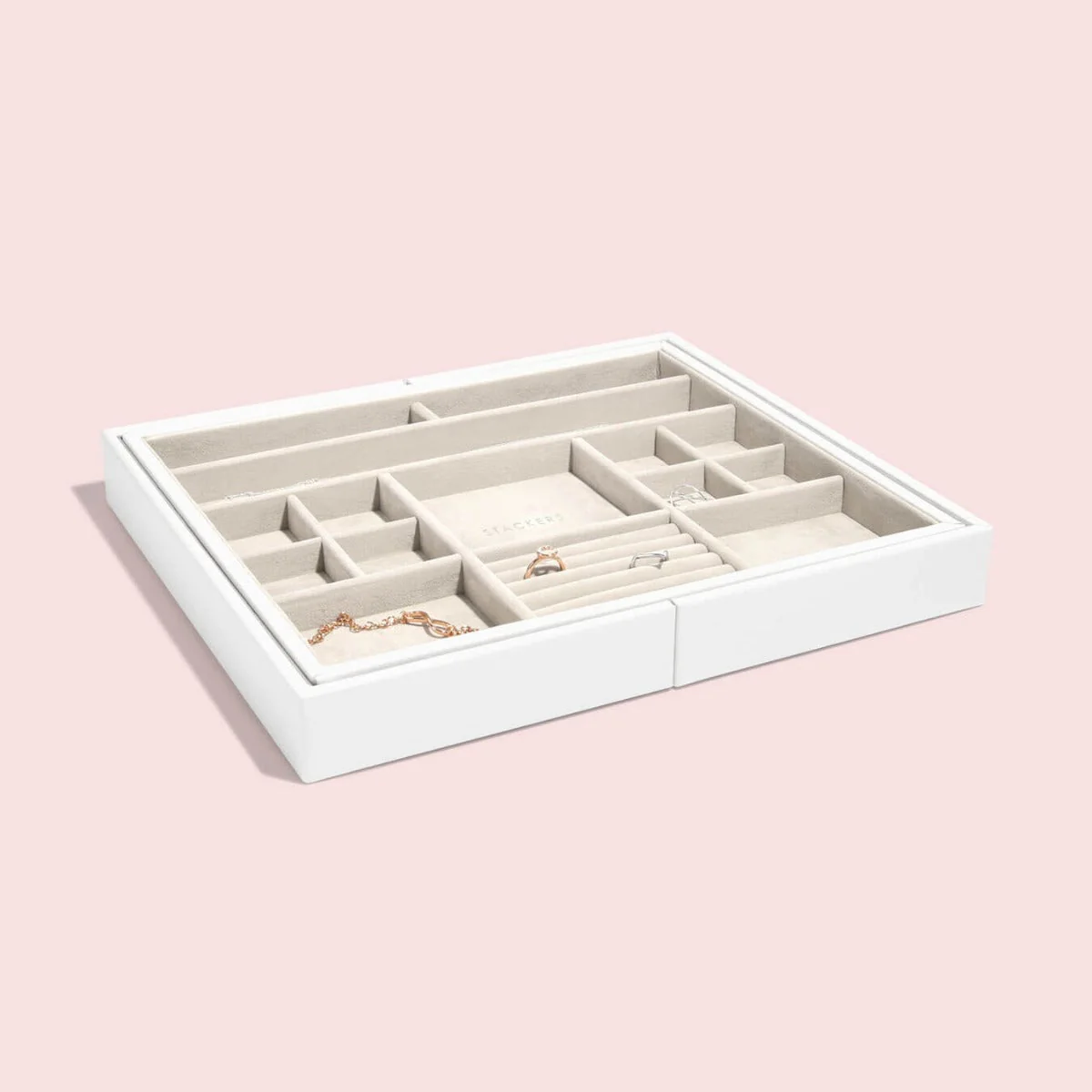 White Medium Jewellery In-Drawer Organiser - Image 3
