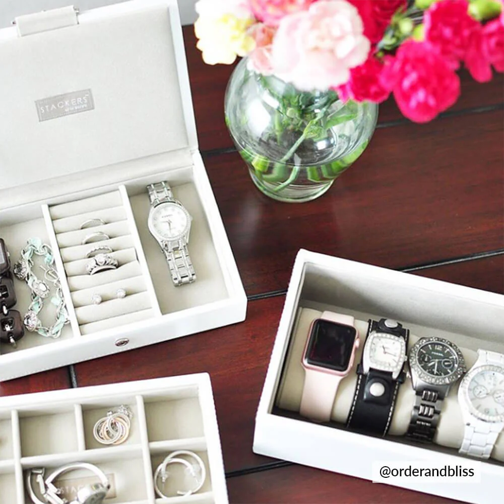 White Mini Jewellery Box - Image 3