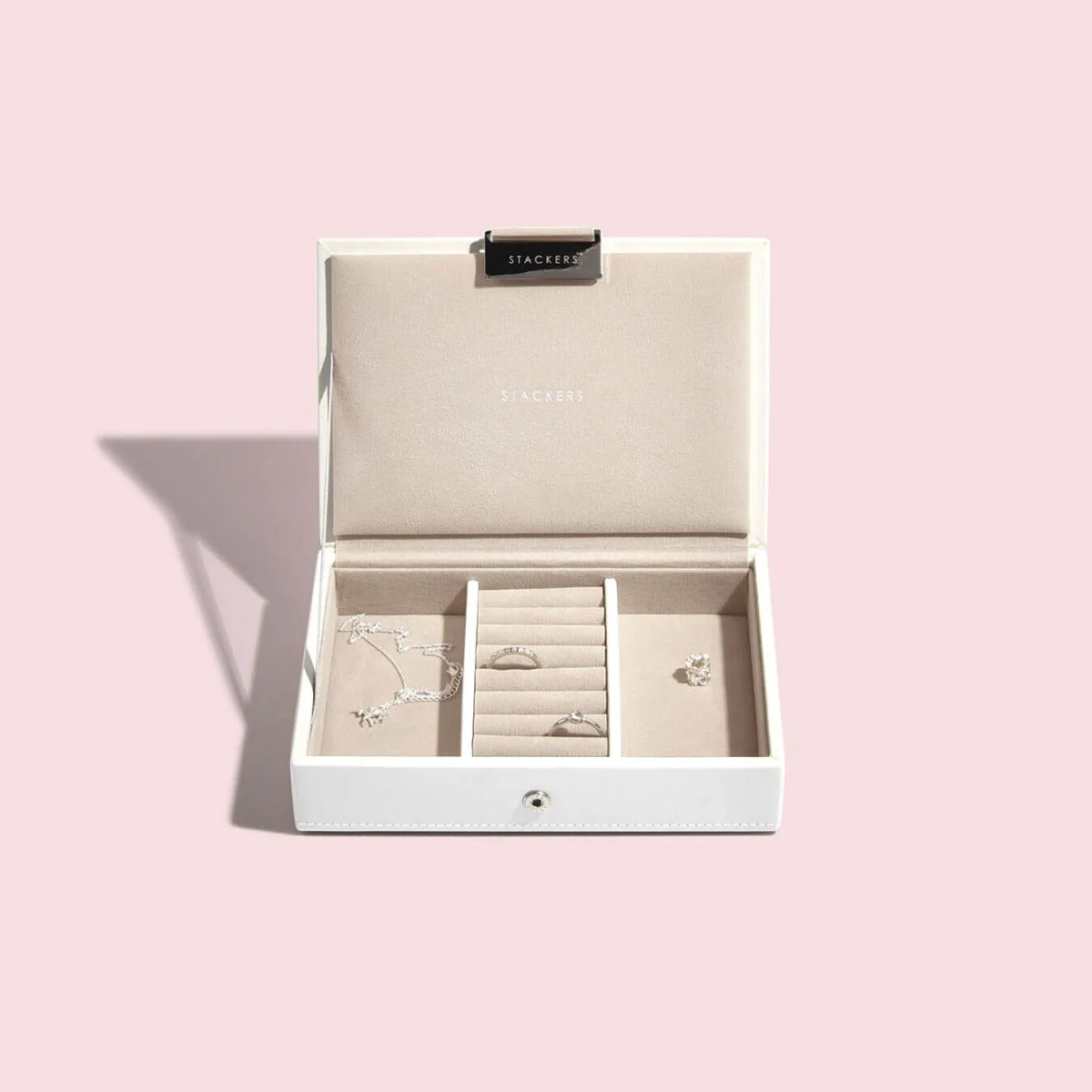White Mini Jewellery Box - Image 6