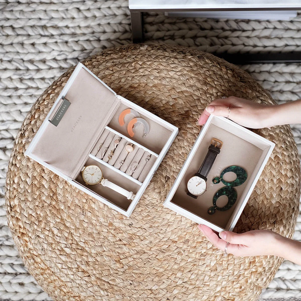 White Mini Jewellery Box - Image 8