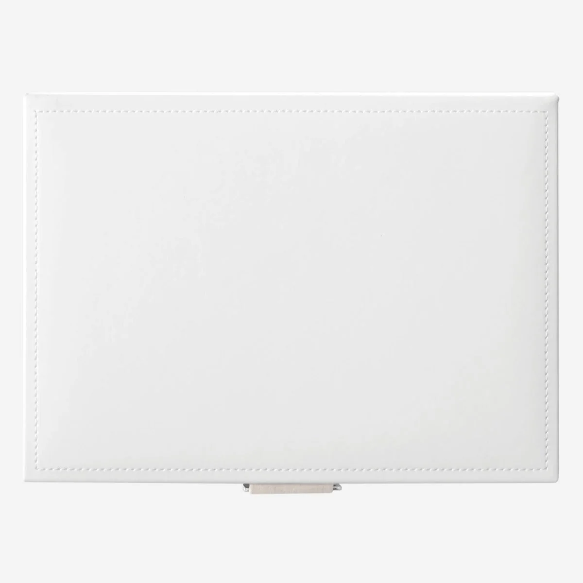 White & Rose Gold Classic Jewellery Box - Image 13